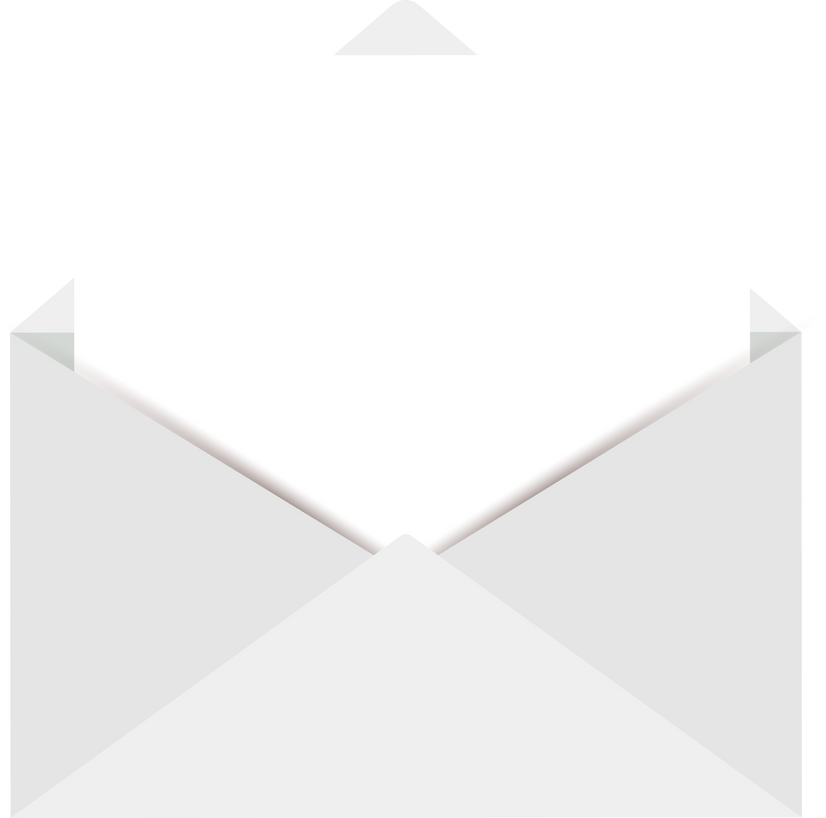 White Envelope with Blank Paper